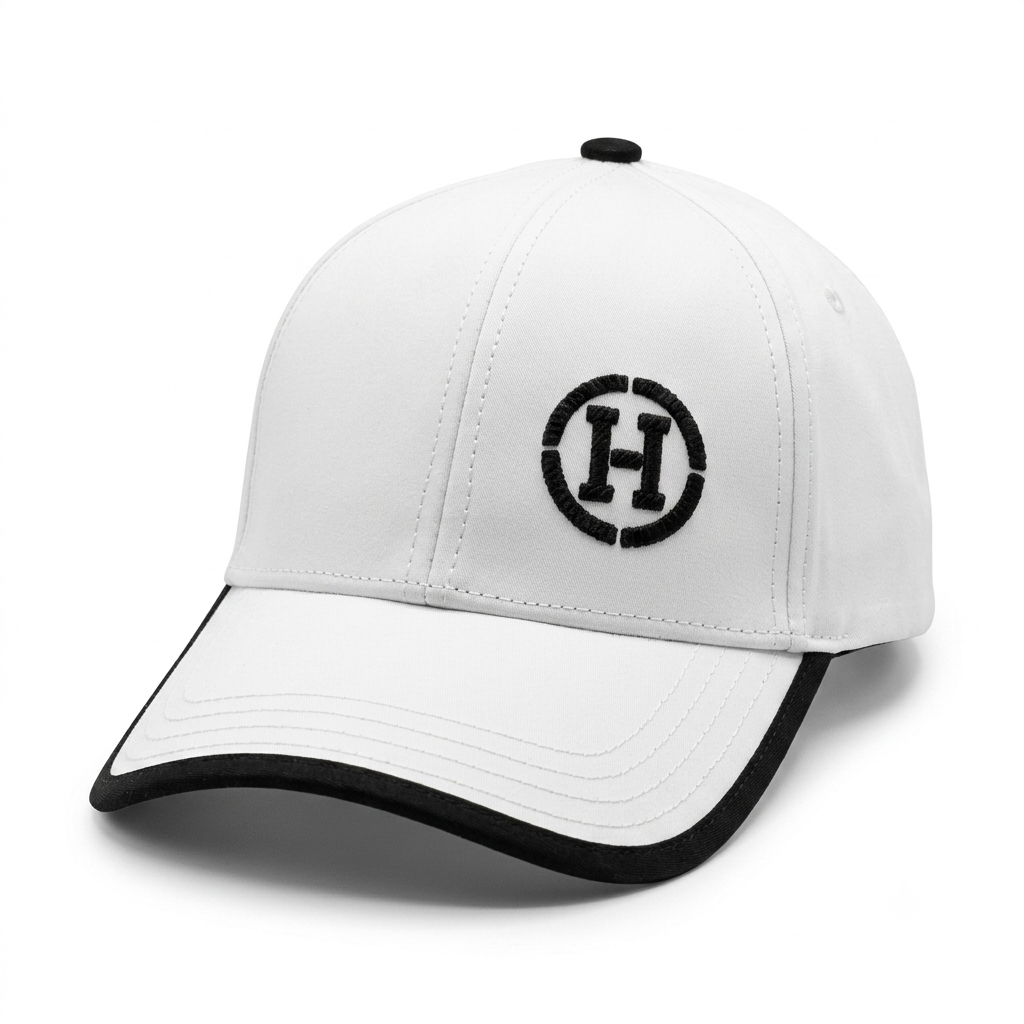 Hermès - Casquette - Blanc & Bleu Marine