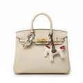Hermès Birkin 30 Craie - Studio Front View