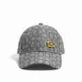 Coach gray CC cap front view