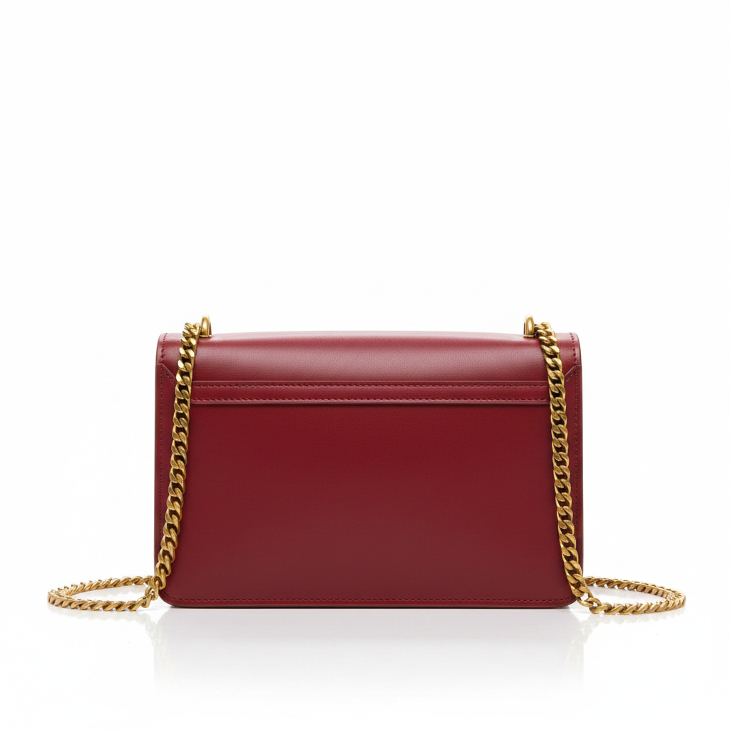 Saint Laurent Sunset red bag back view