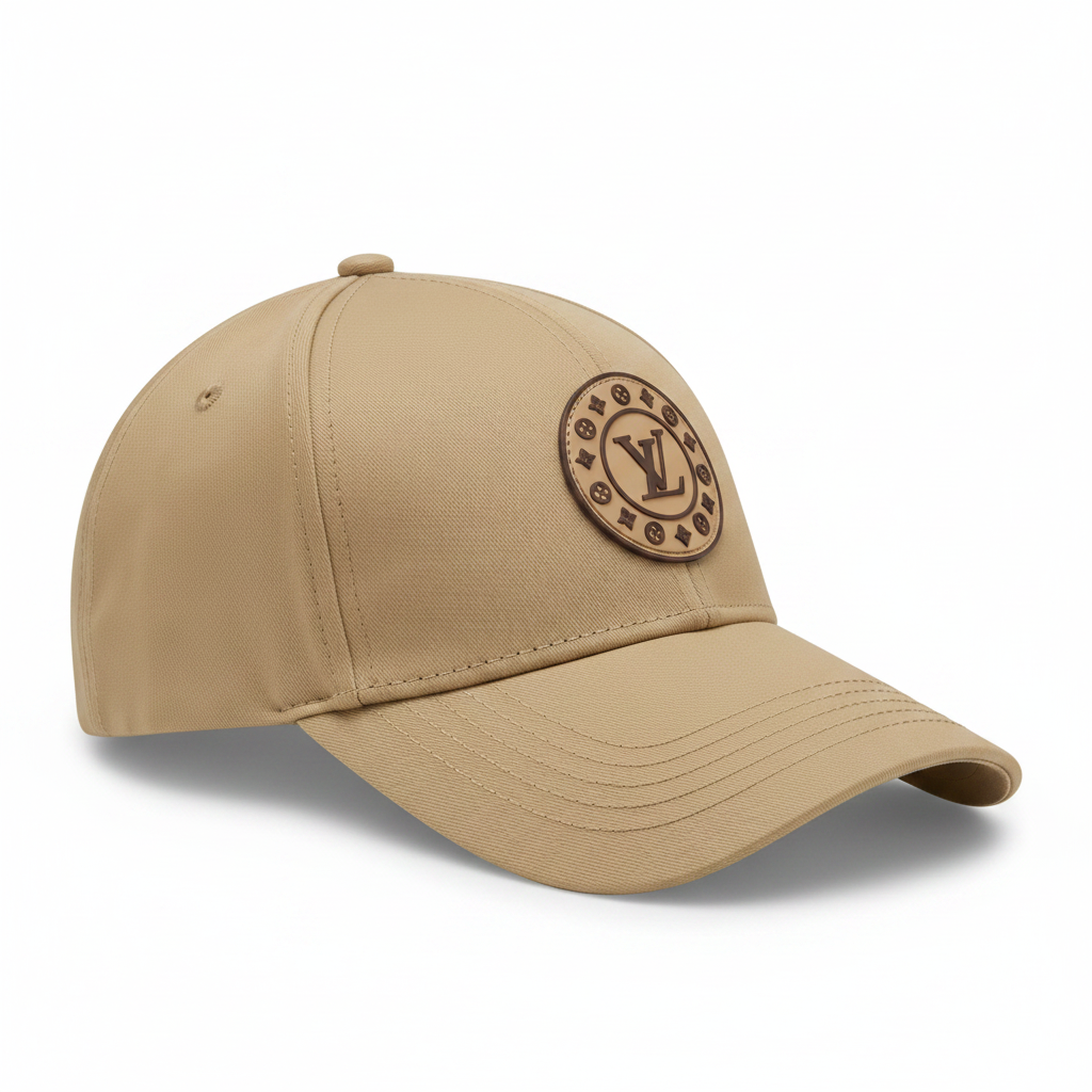 LV beige cap side profile view