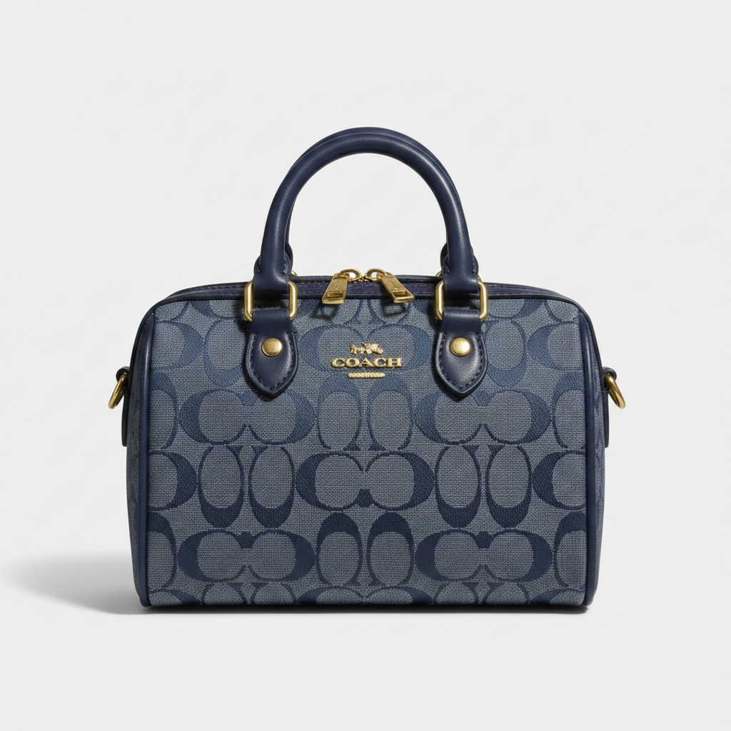 Coach Mini Rowan Denim - Front View