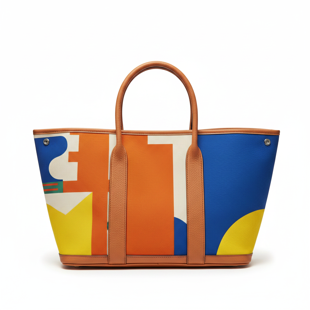 Hermès Garden Party Cognac - Studio Back View