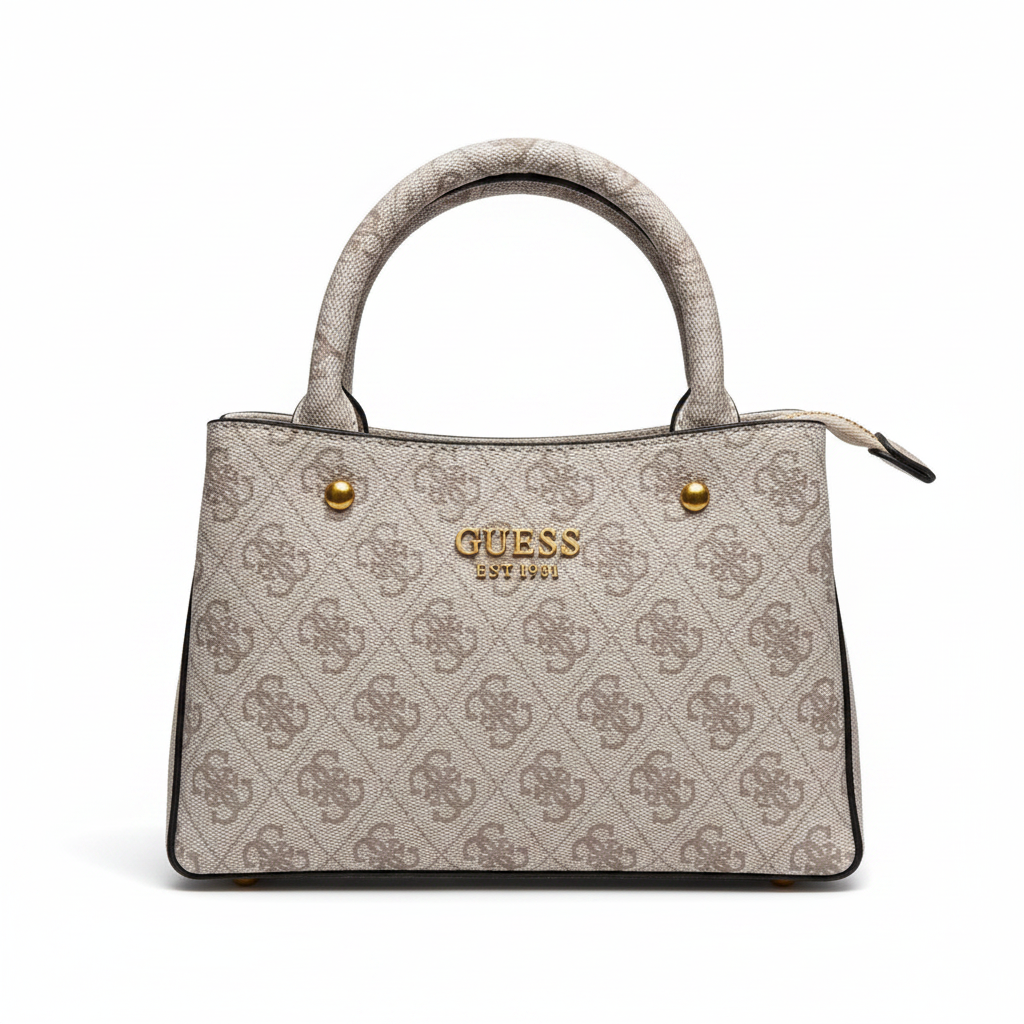 Guess Est 1981 Mini Tote Grey - Studio Front View