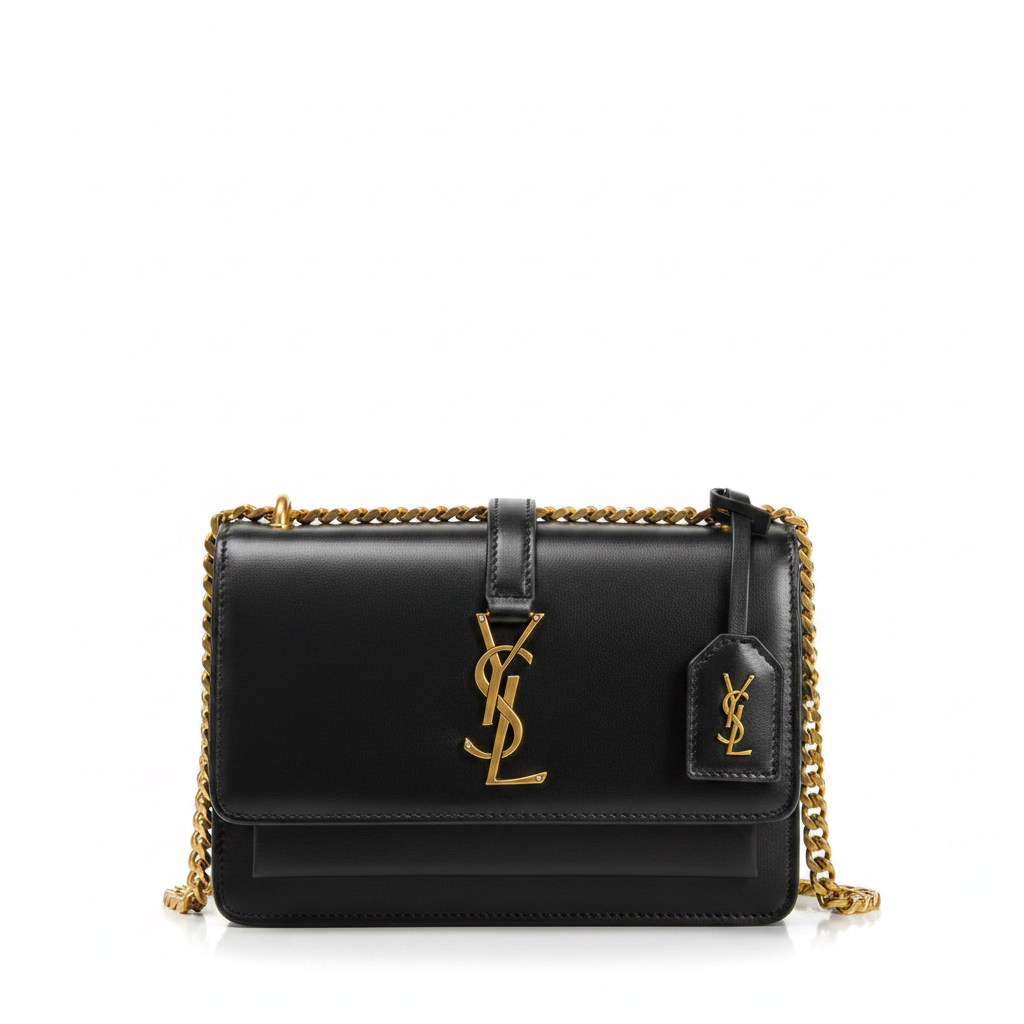 Saint Laurent Solferino black bag front view