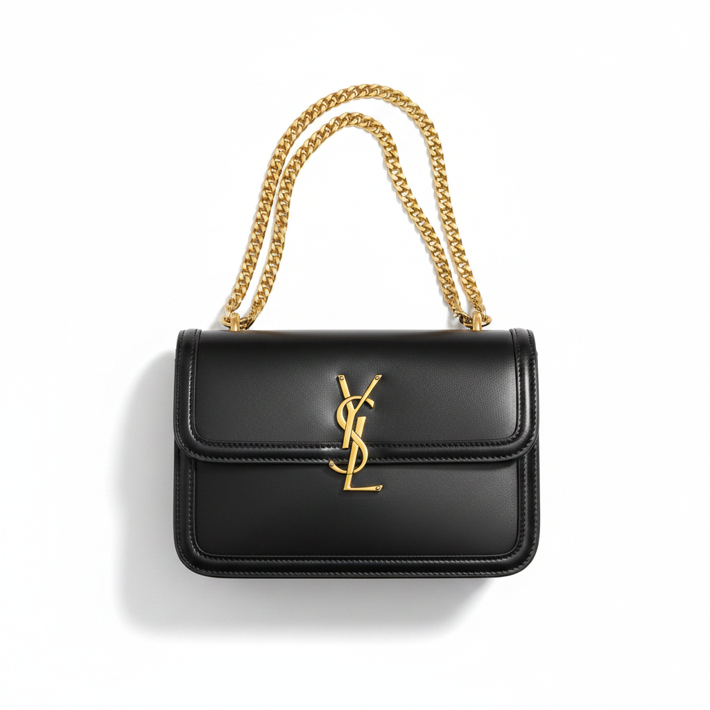 Saint Laurent Solferino black bag top view