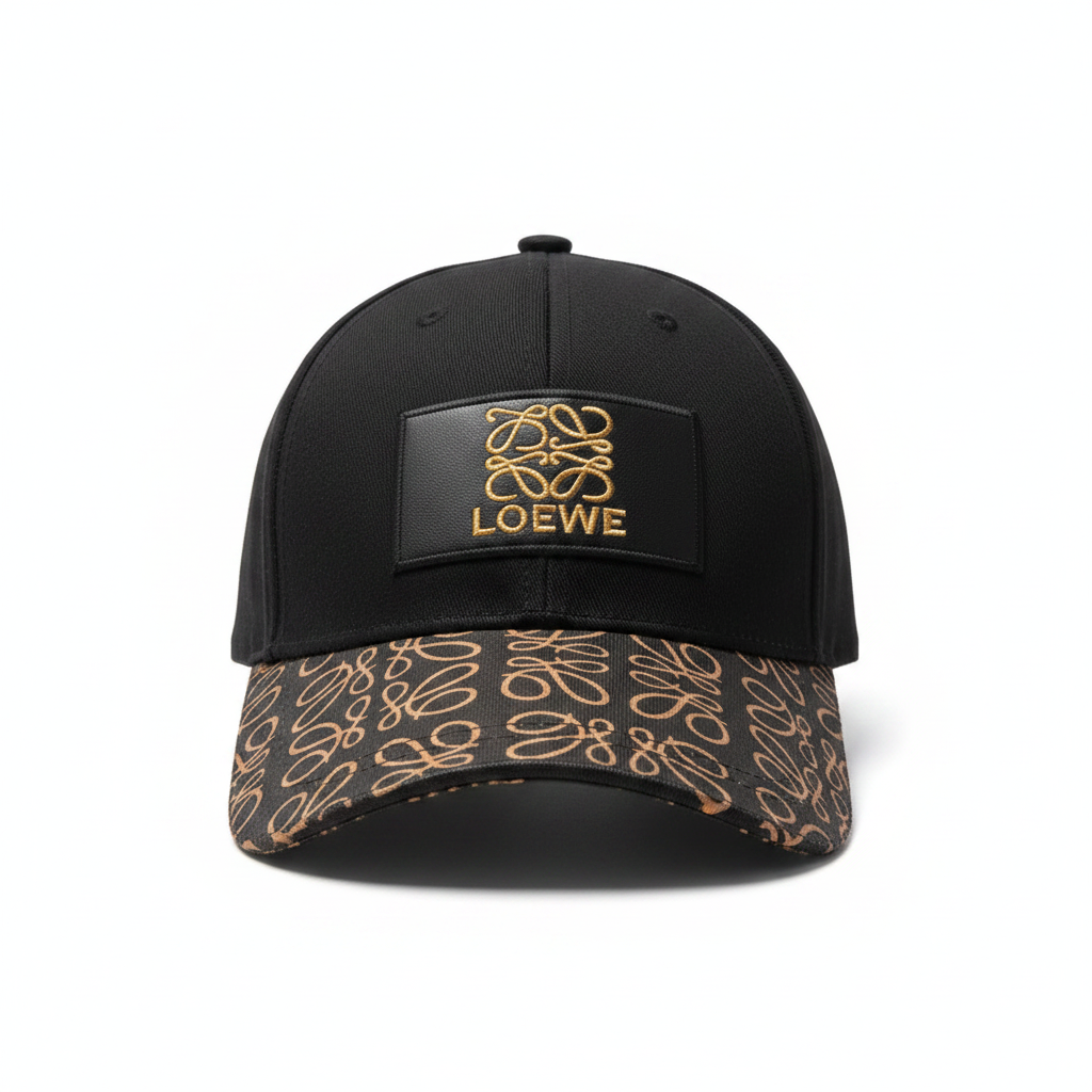 Loewe black cap front view
