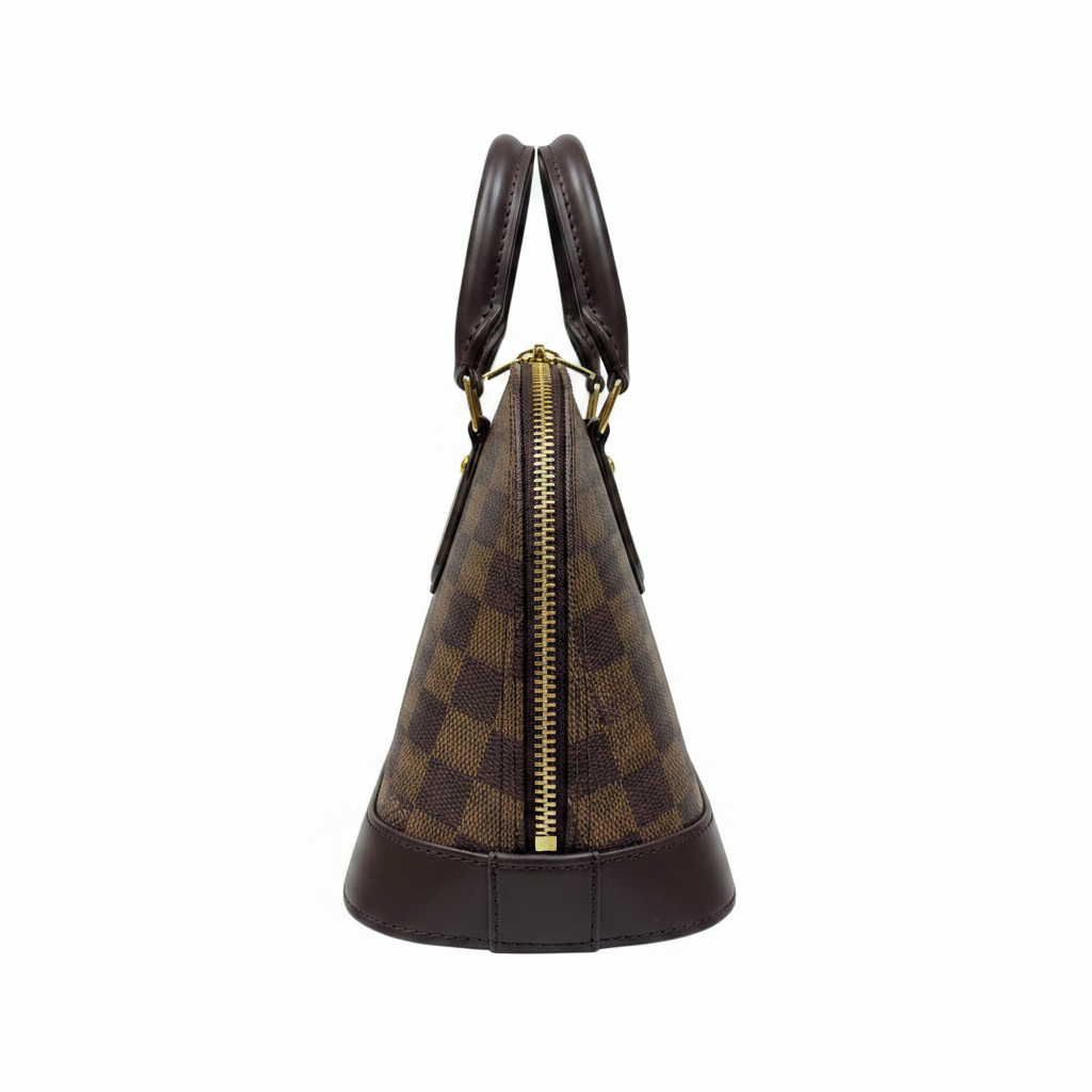 Louis Vuitton Alma BB Damier Ebène - Side profile white background
