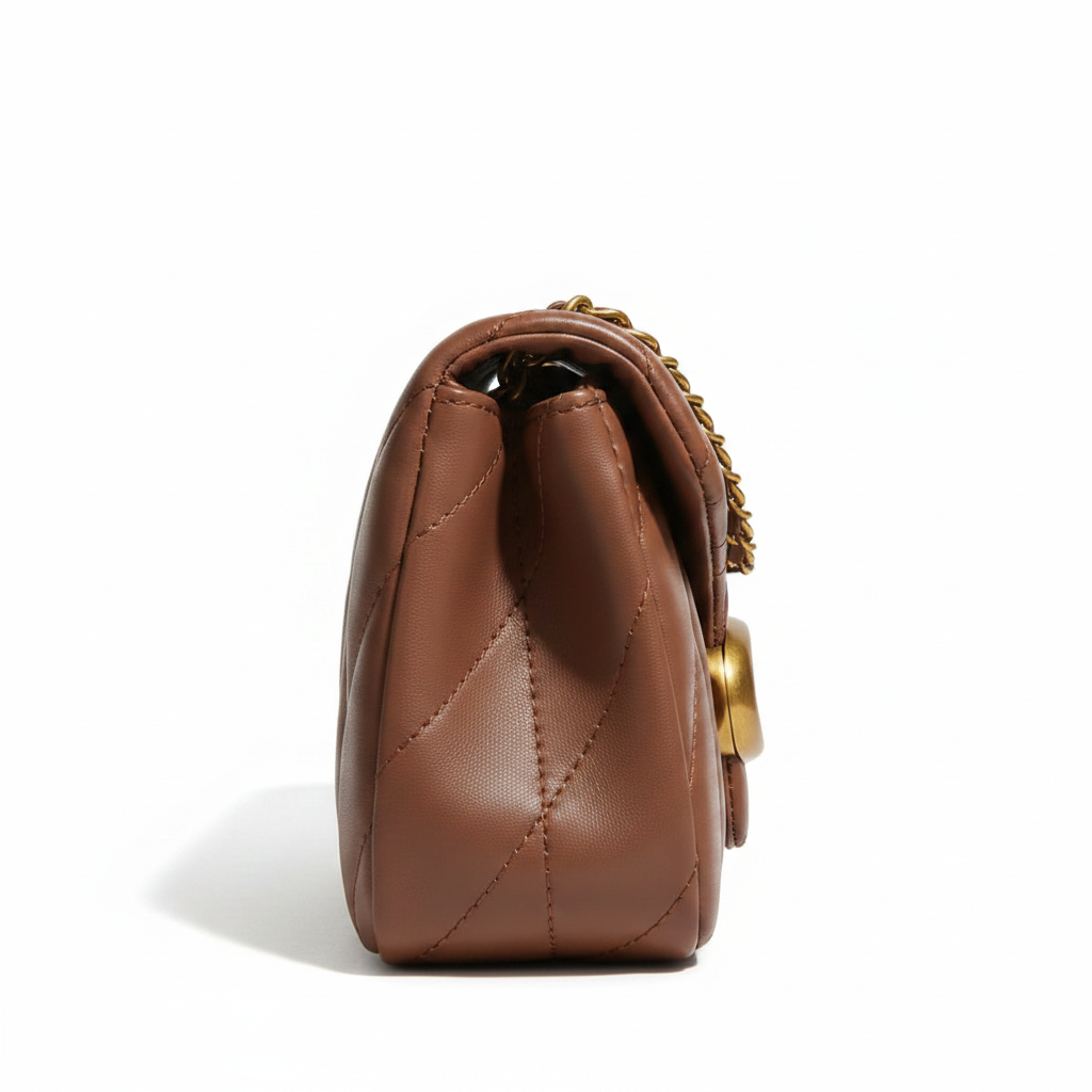 Coach Tabby 26 Saddle Brown - Studio Side View