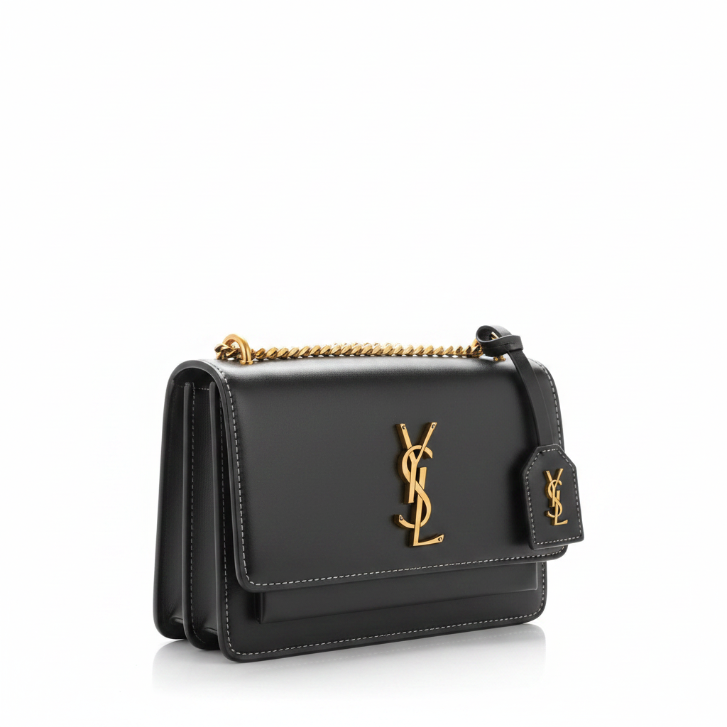 Saint Laurent Solferino black bag 45 left angle