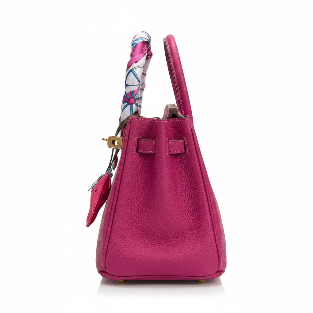 Hermès Birkin 30 Rose Magenta - Studio Side View