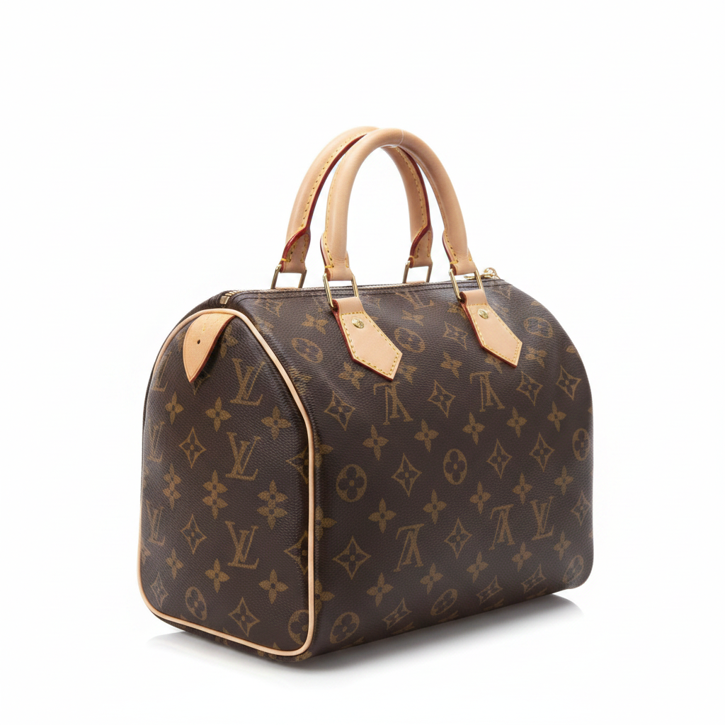 Louis Vuitton Speedy 25 Monogramme - 45 degree left angle