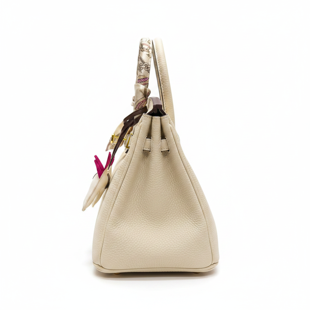 Hermès Birkin 30 Craie - Studio Side View