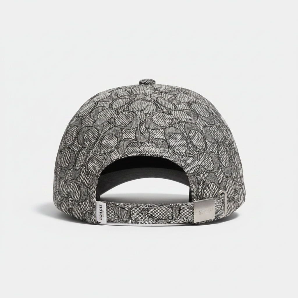 Coach gray CC cap back view