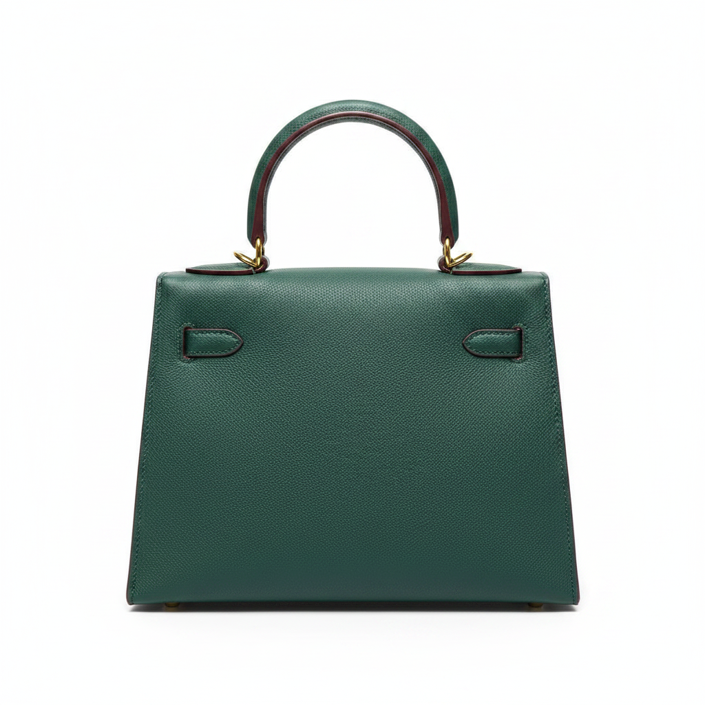 Hermès Kelly 28 Vert Malachite - Studio Back View
