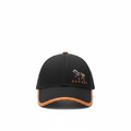 Hermès black horse cap front view
