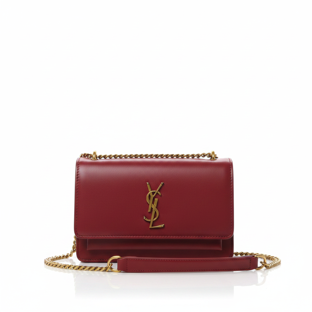 Saint Laurent Sunset red bag front view