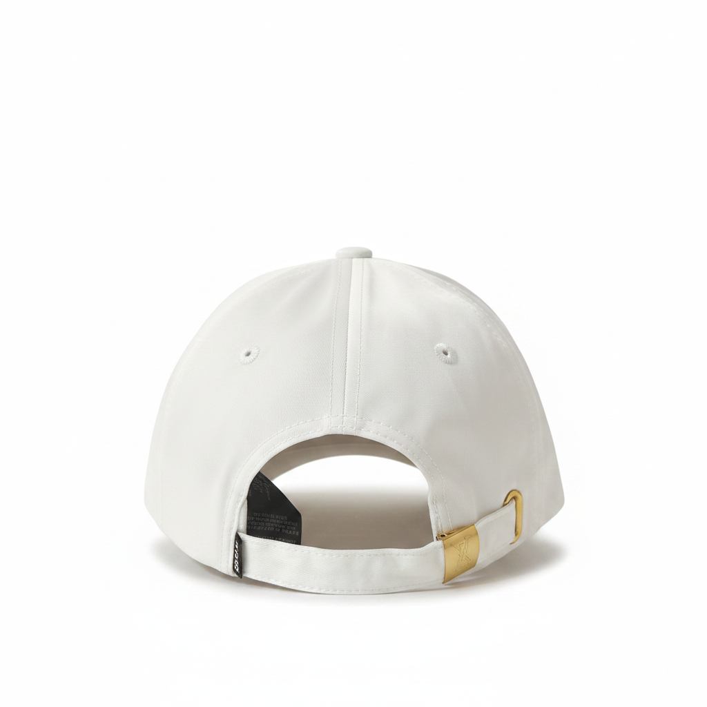 Hermès white cap back view