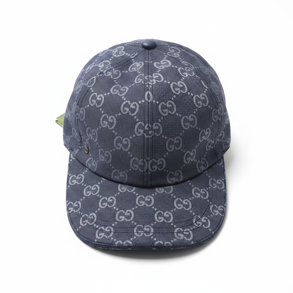Cap top view white background