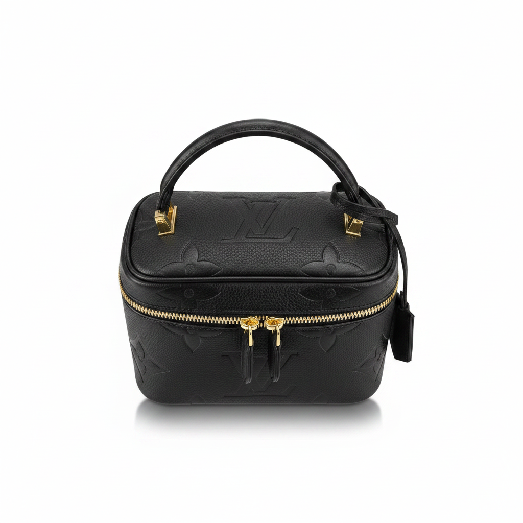 Mini Vanity Bag top view on white background