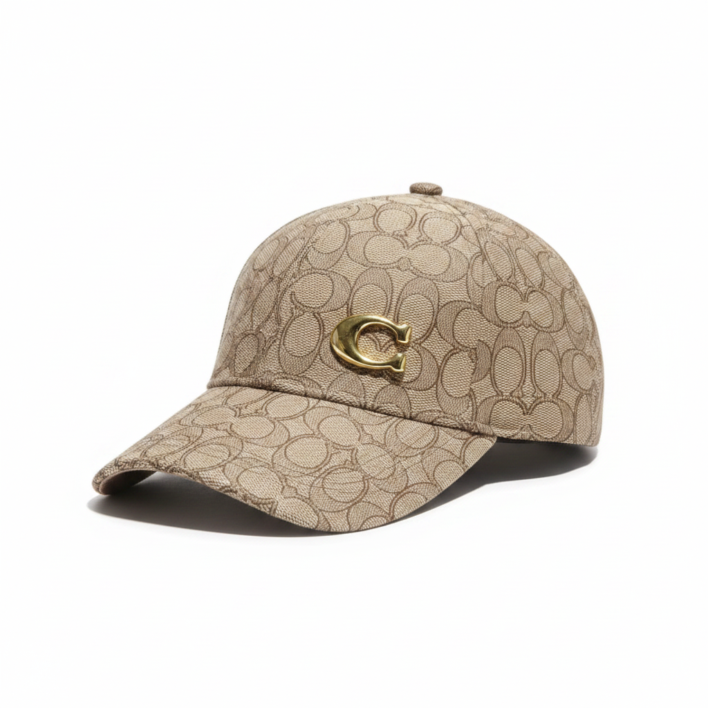 Coach beige cap 45 left angle