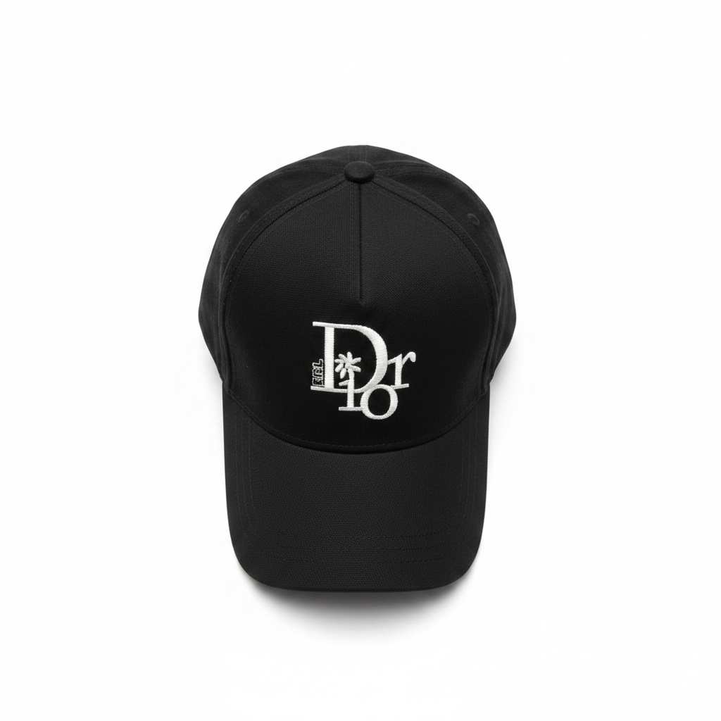 Dior black cap top view