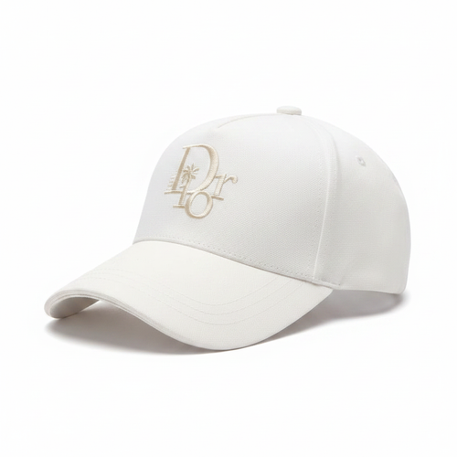 Dior white cap 45 right angle