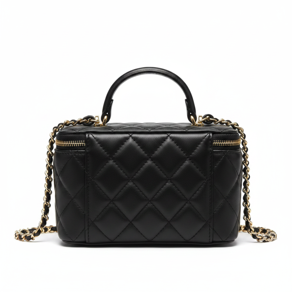 Chanel Vanity Case Black - Studio Back View