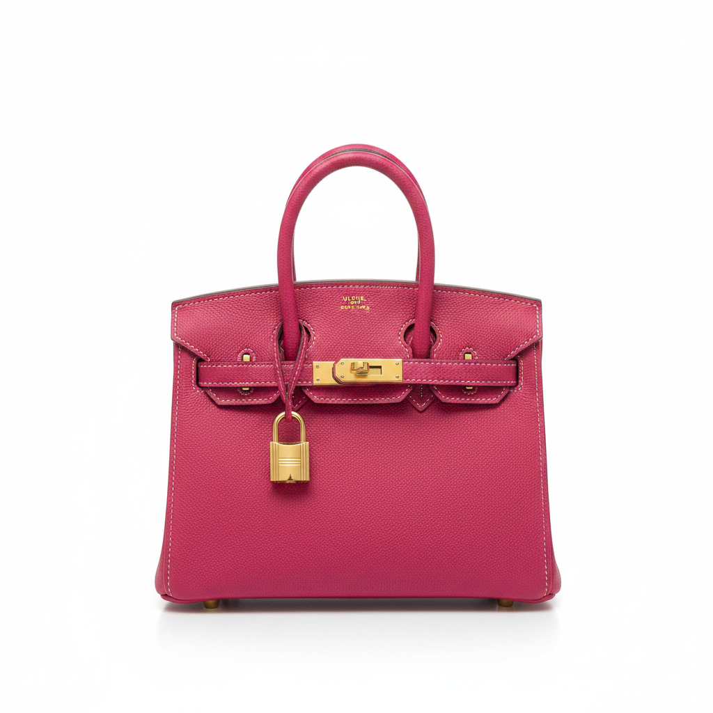 Hermès Birkin 30 Rose Extrême - Studio Front View