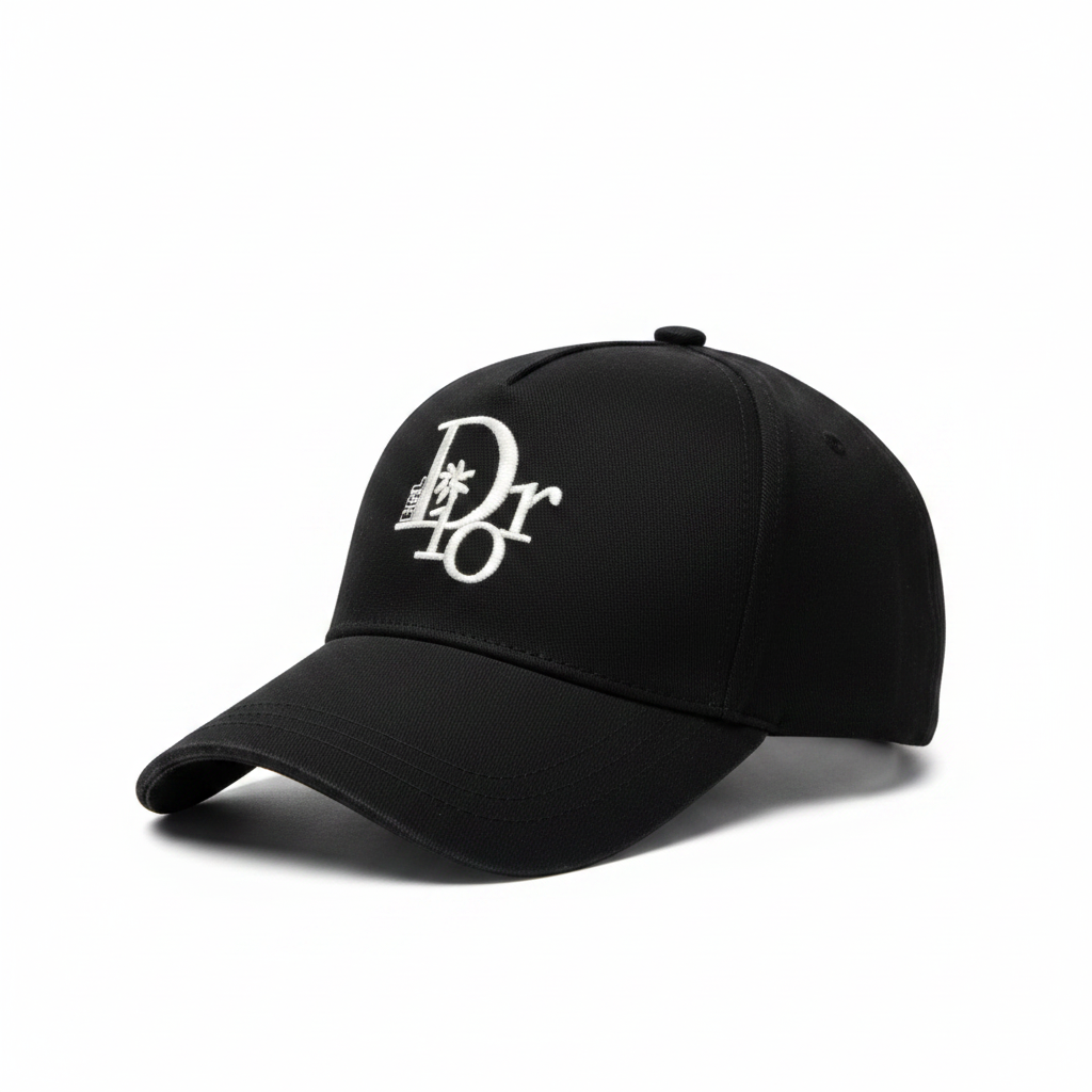 Dior black cap 45 right angle