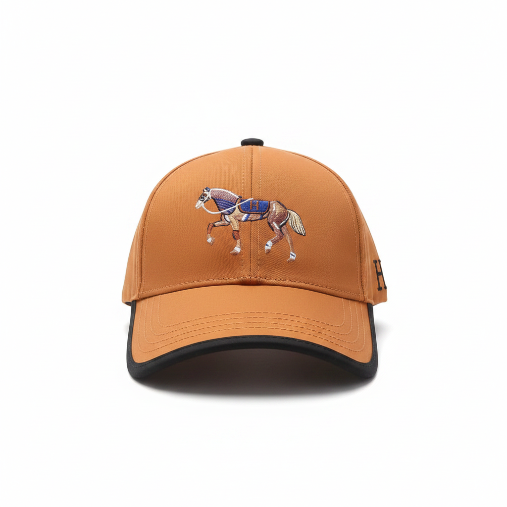 Hermès orange cap front view