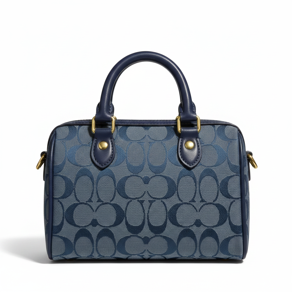 Coach Mini Rowan Denim - Back View