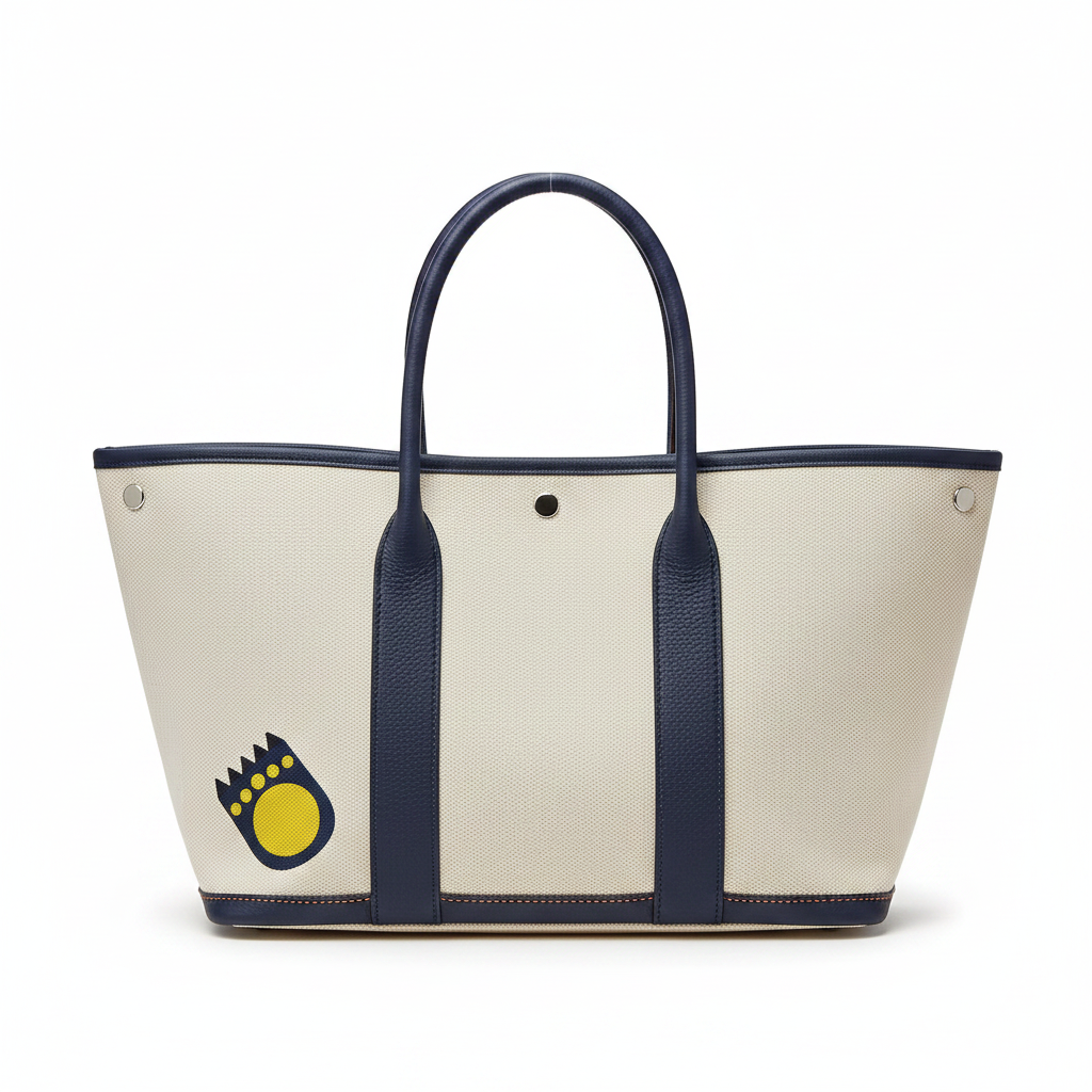 Hermès Garden Party Navy - Studio Back View