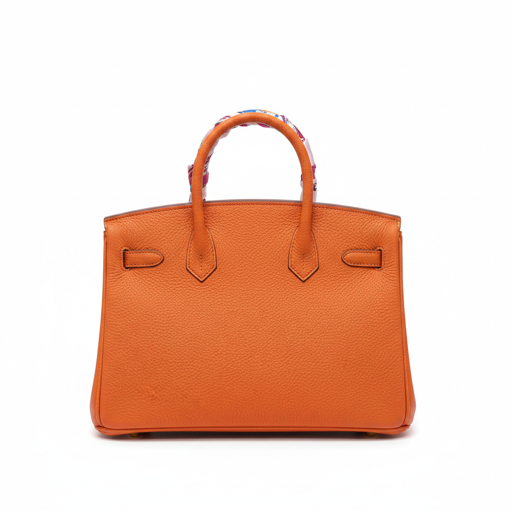 Hermès Birkin 30 Orange - Studio Back View