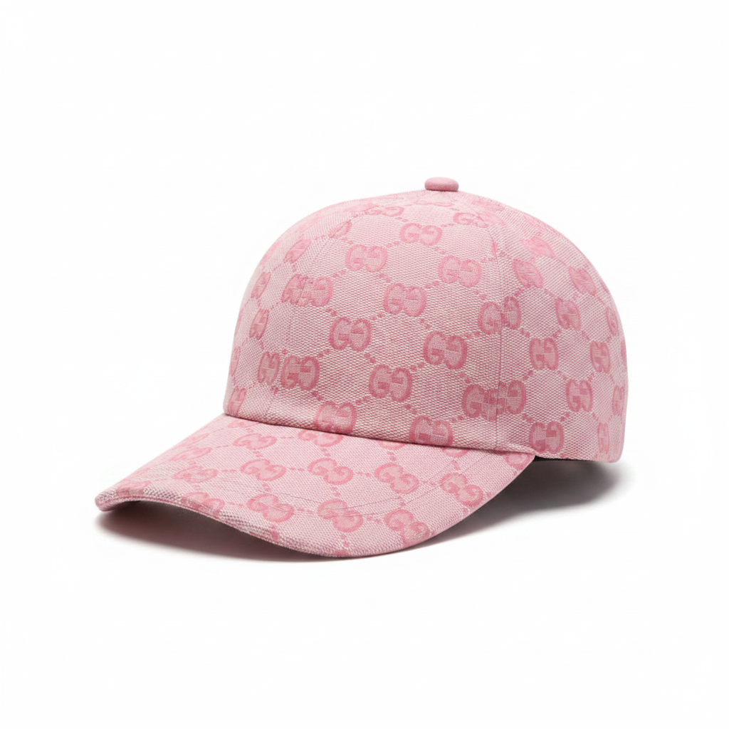 Gucci pink GG cap 45 right angle