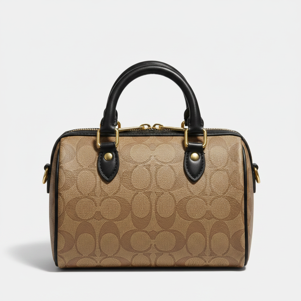 Coach Mini Rowan Khaki Black - Back View