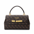 Guess Cosette Satchel Brown - Front View
