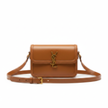 Saint Laurent Solferino caramel bag front view