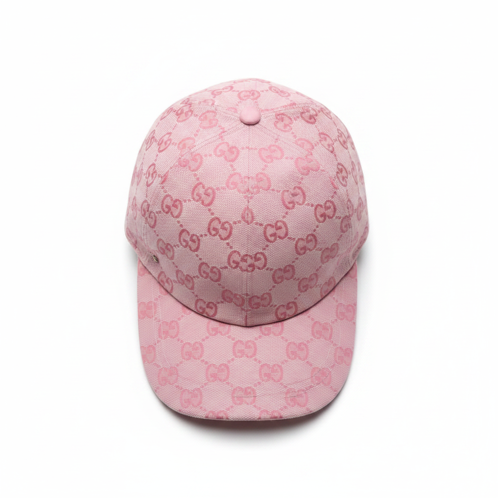 Gucci pink GG cap top view