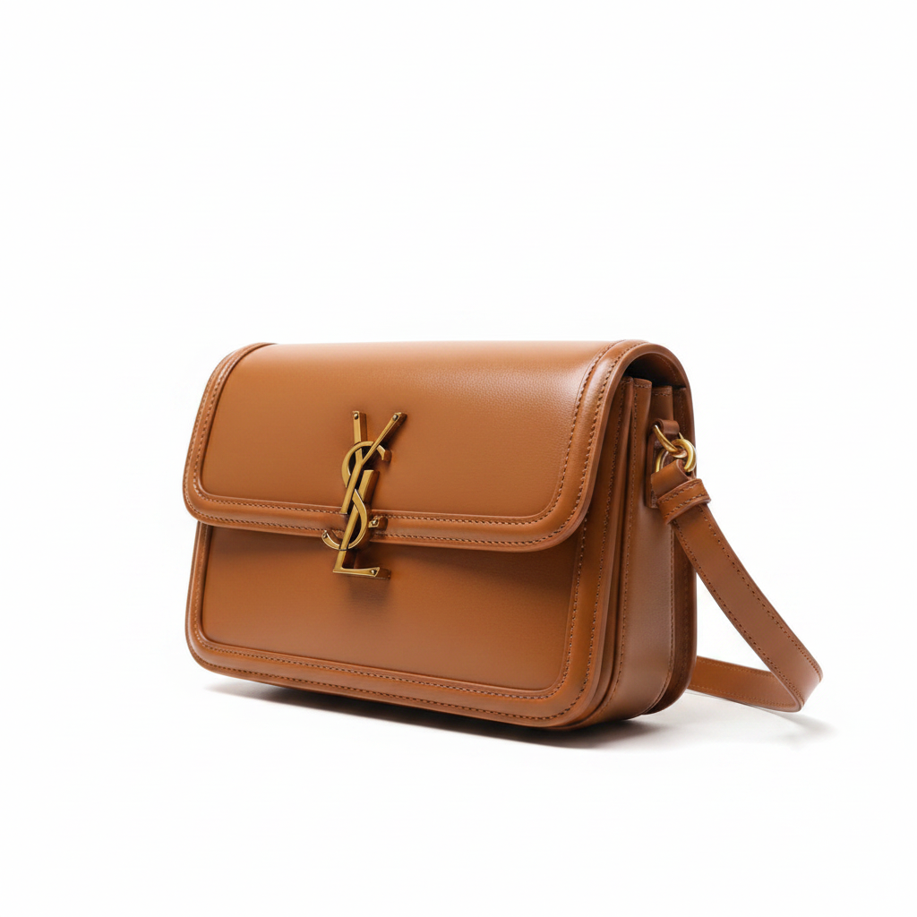 Saint Laurent Solferino caramel bag 45 left angle