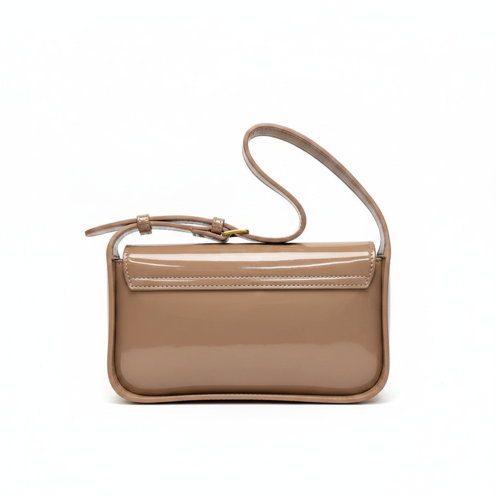 Celine Triomphe Nude Patent - Studio Back View