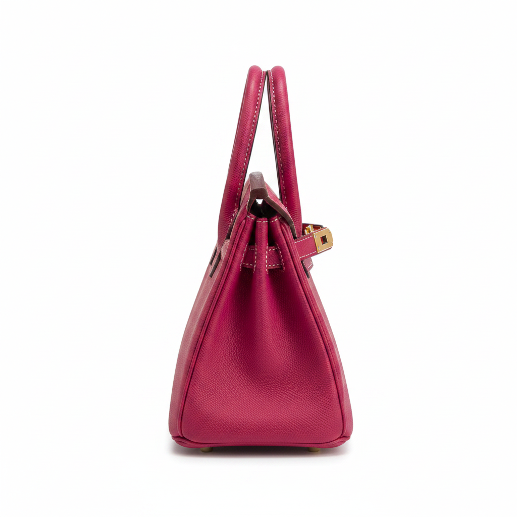 Hermès Birkin 30 Rose Extrême - Studio Side View
