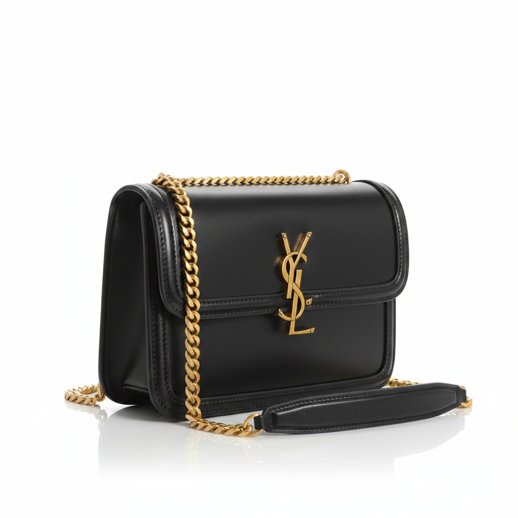 Saint Laurent Solferino black bag 45 right angle